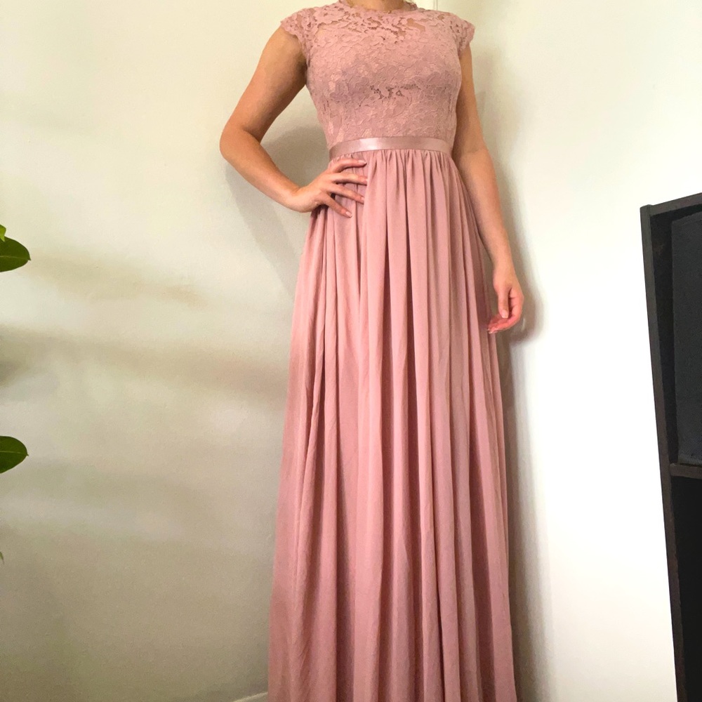 Miusol Formal Floral Lace Evening Party Maxi Dress